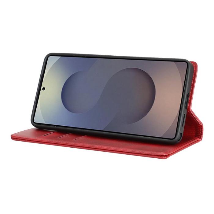 OEM - Mobilskal för Samsung Galaxy S26 Ultra Magnetiskt Konstläder - Röd