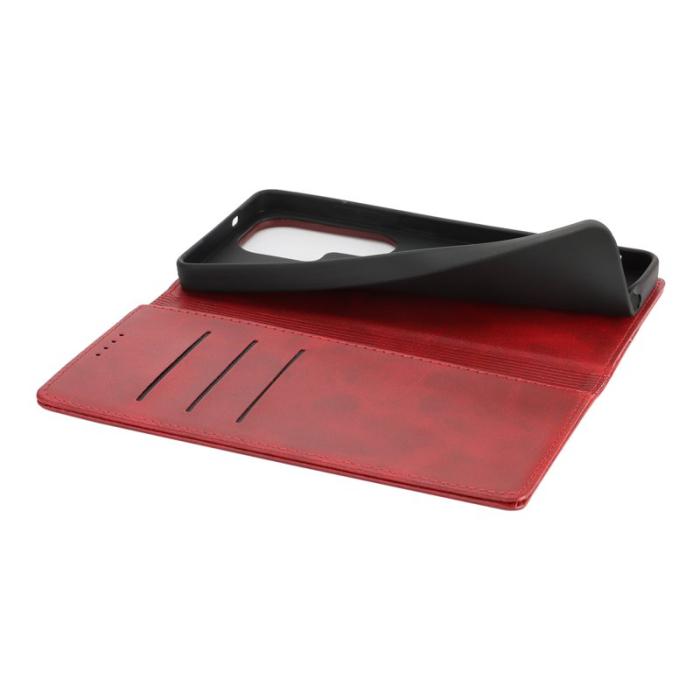 OEM - Mobilskal för Samsung Galaxy S26 Ultra Magnetiskt Konstläder - Röd