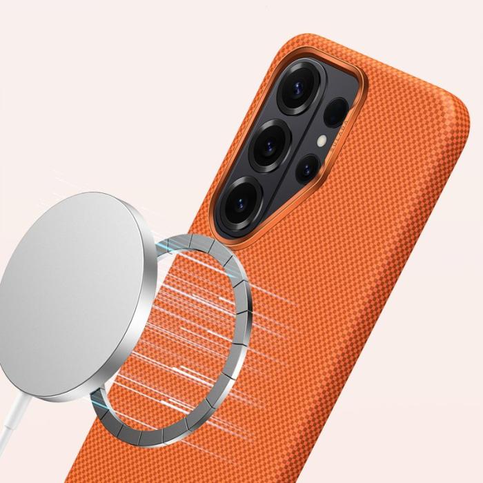 SULADA - Sulada Mobilskal för Samsung Galaxy S26 Ultra Magnetiskt PC - Orange