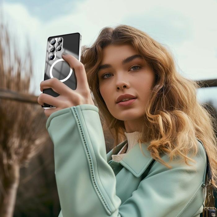 OEM - Mobilskal för Samsung Galaxy S26 Ultra Magnetiskt PC - Silver