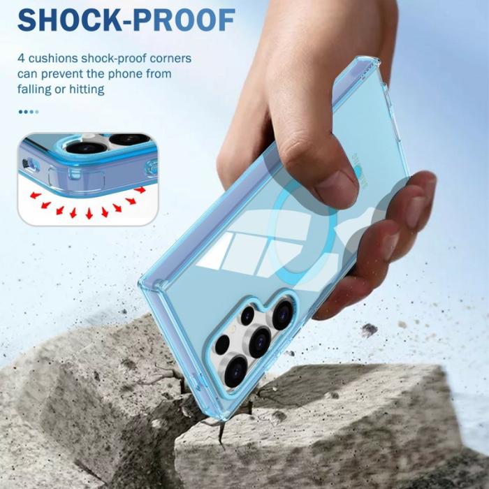 OEM - Mobilskal för Samsung Galaxy S26 Ultra Magnetiskt PC + TPU - Blå