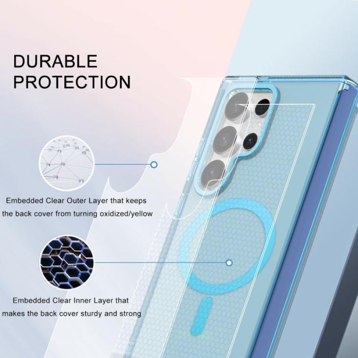 OEM - Mobilskal för Samsung Galaxy S26 Ultra Magnetiskt PC + TPU - Blå