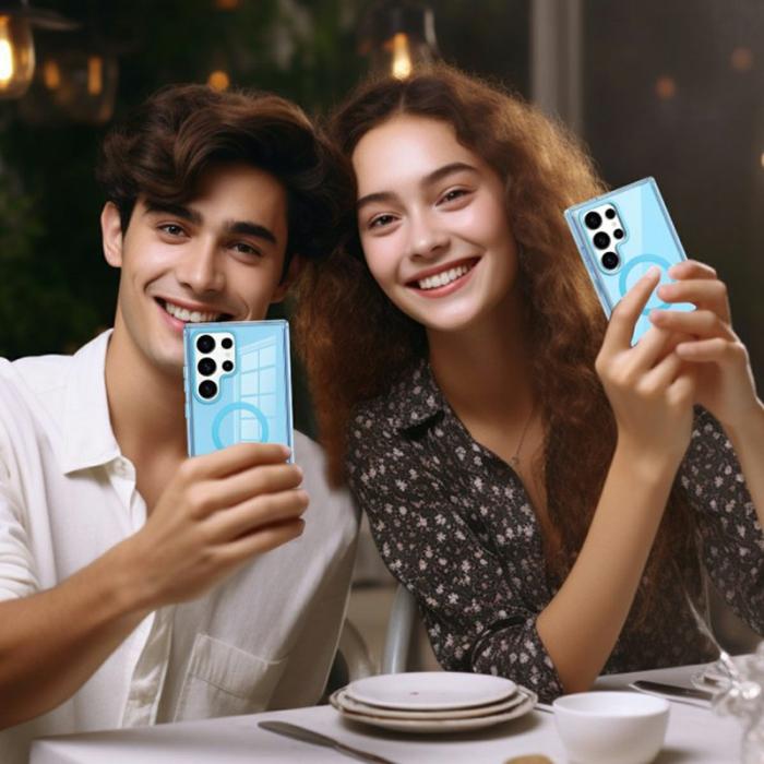 OEM - Mobilskal för Samsung Galaxy S26 Ultra Magnetiskt PC + TPU - Blå