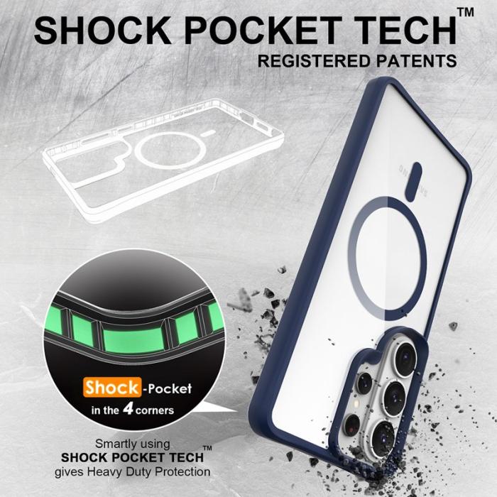 OEM - Mobilskal för Samsung Galaxy S26 Ultra Magnetiskt PC + TPU - Blå