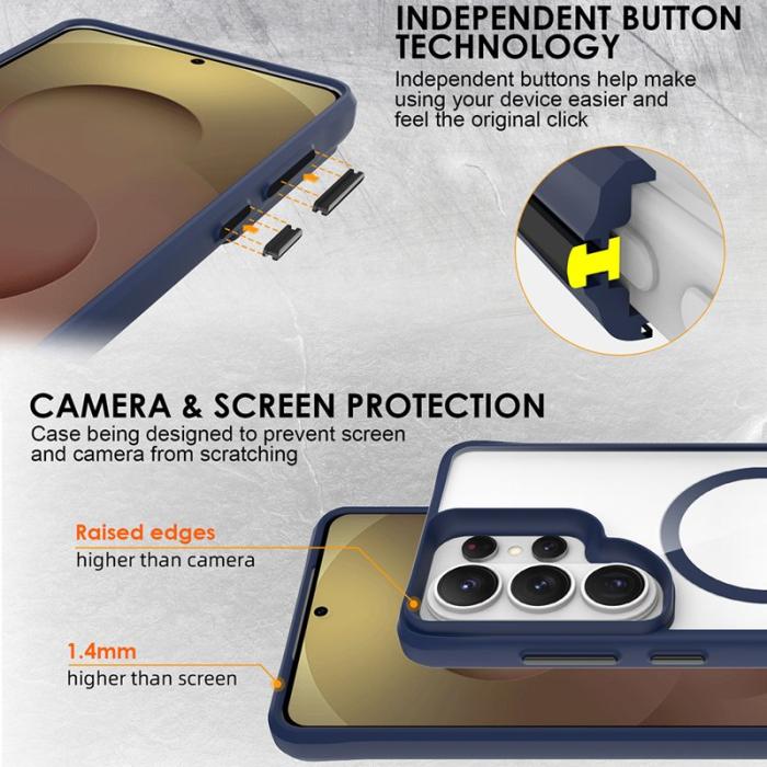 OEM - Mobilskal för Samsung Galaxy S26 Ultra Magnetiskt PC + TPU - Blå