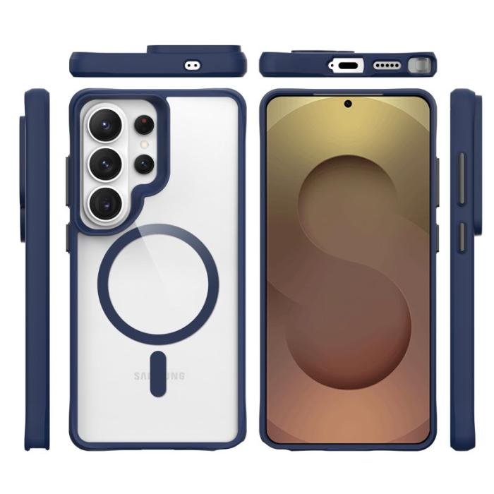 OEM - Mobilskal för Samsung Galaxy S26 Ultra Magnetiskt PC + TPU - Blå