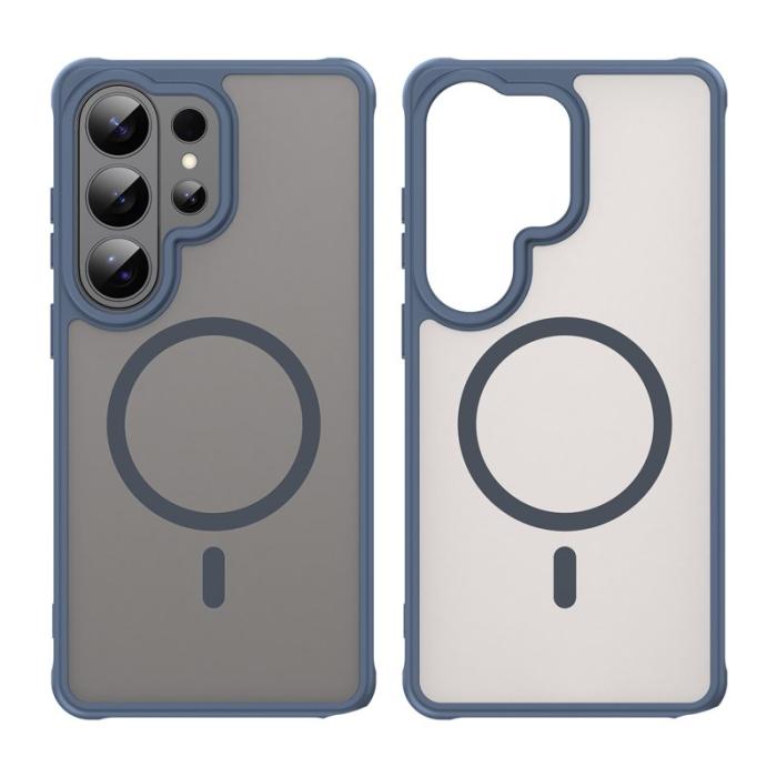 WANLONFENG - WANLONFENG Mobilskal för Samsung Galaxy S26 Ultra Magnetiskt PC + TPU - Blå