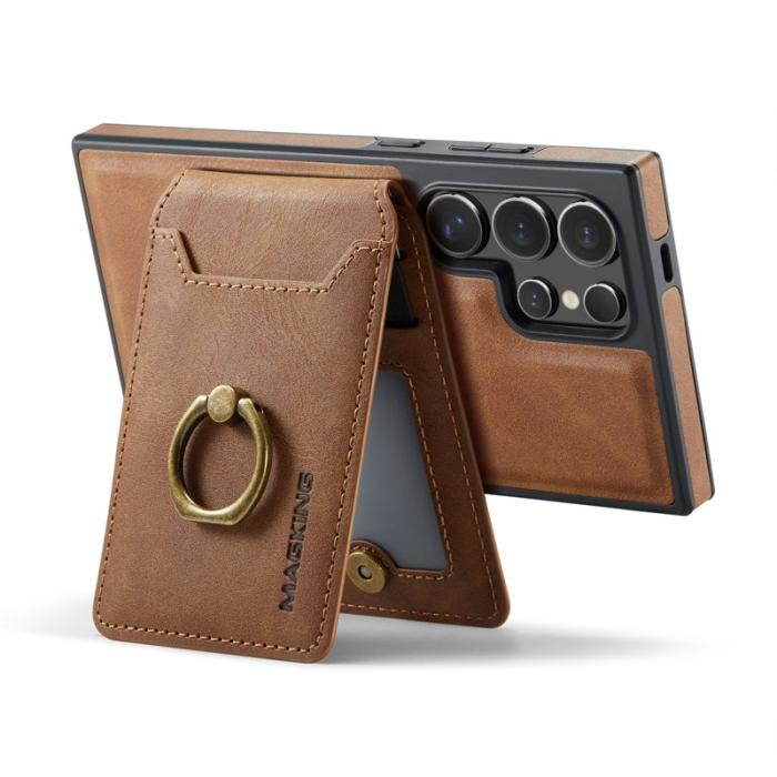 MAGKING - MAGKING Mobilskal för Samsung Galaxy S26 Ultra Magnetiskt PC + TPU - Brun