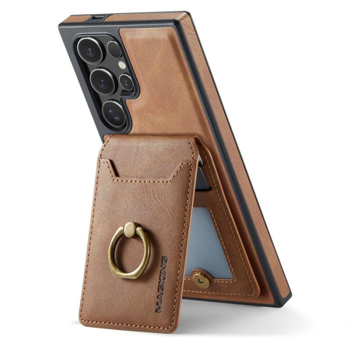 MAGKING - MAGKING Mobilskal för Samsung Galaxy S26 Ultra Magnetiskt PC + TPU - Brun