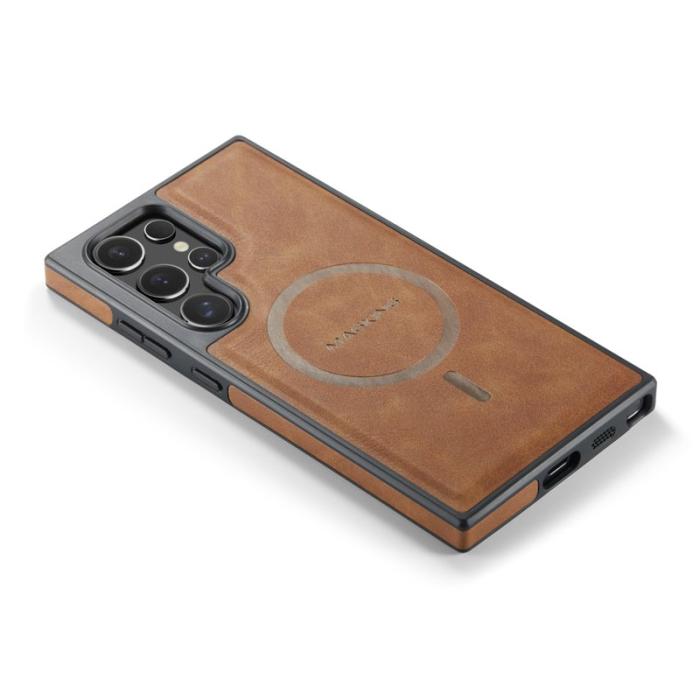MAGKING - MAGKING Mobilskal för Samsung Galaxy S26 Ultra Magnetiskt PC + TPU - Brun