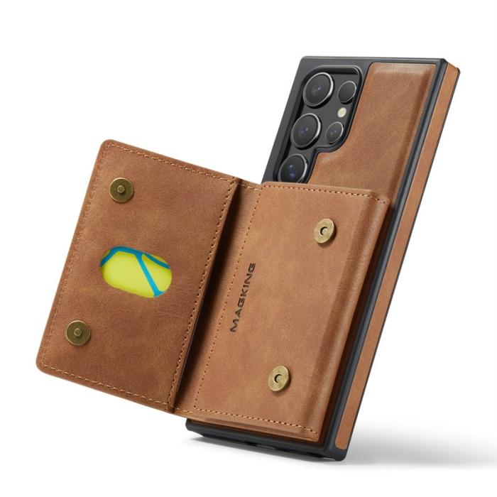 MAGKING - MAGKING Mobilskal för Samsung Galaxy S26 Ultra Magnetiskt PC + TPU - Brun