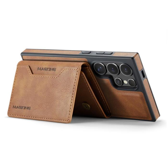 MAGKING - MAGKING Mobilskal för Samsung Galaxy S26 Ultra Magnetiskt PC + TPU - Brun