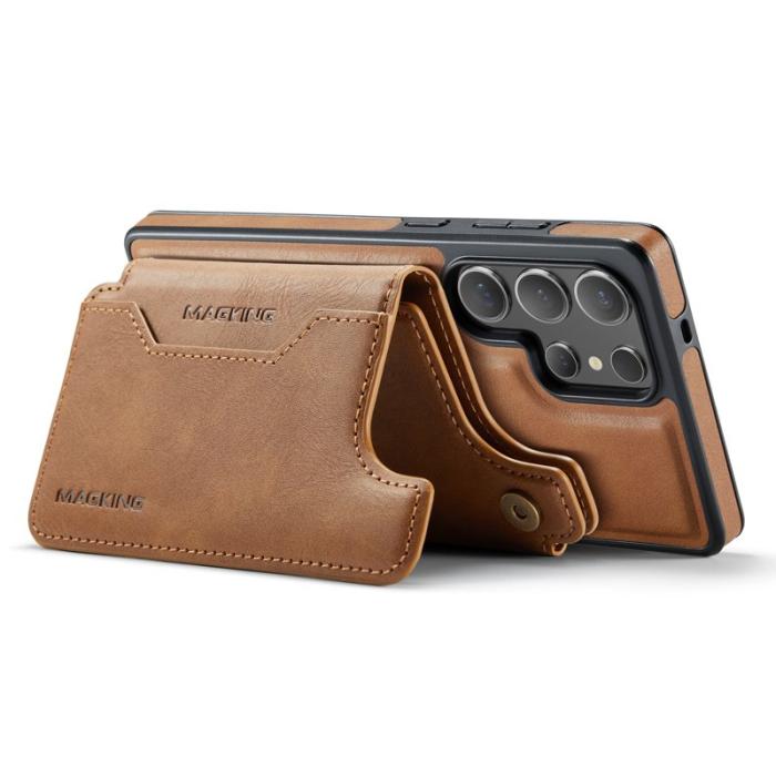 MAGKING - MAGKING Mobilskal för Samsung Galaxy S26 Ultra Magnetiskt PC + TPU - Brun