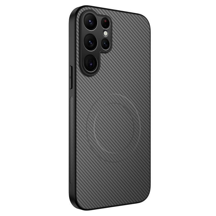 WANLONFENG - WANLONFENG Mobilskal för Samsung Galaxy S26 Ultra Magnetiskt PC + TPU - Grå