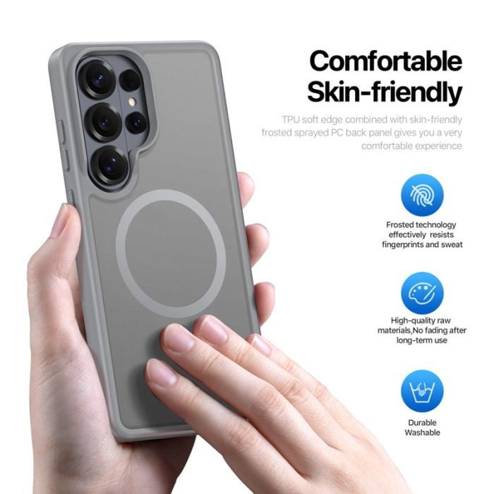 Dux Ducis - Dux Ducis Mobilskal för Samsung Galaxy S26 Ultra Magnetiskt PC + TPU - Grå