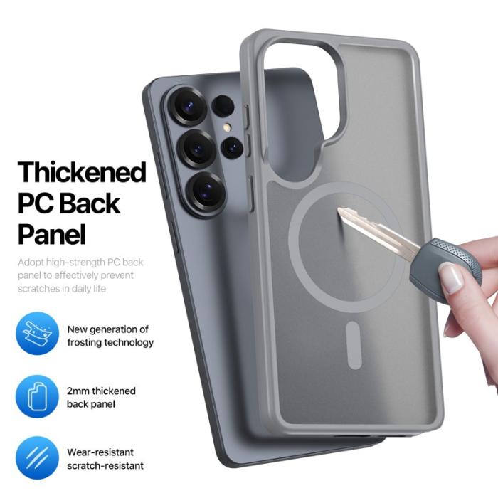 Dux Ducis - Dux Ducis Mobilskal för Samsung Galaxy S26 Ultra Magnetiskt PC + TPU - Grå
