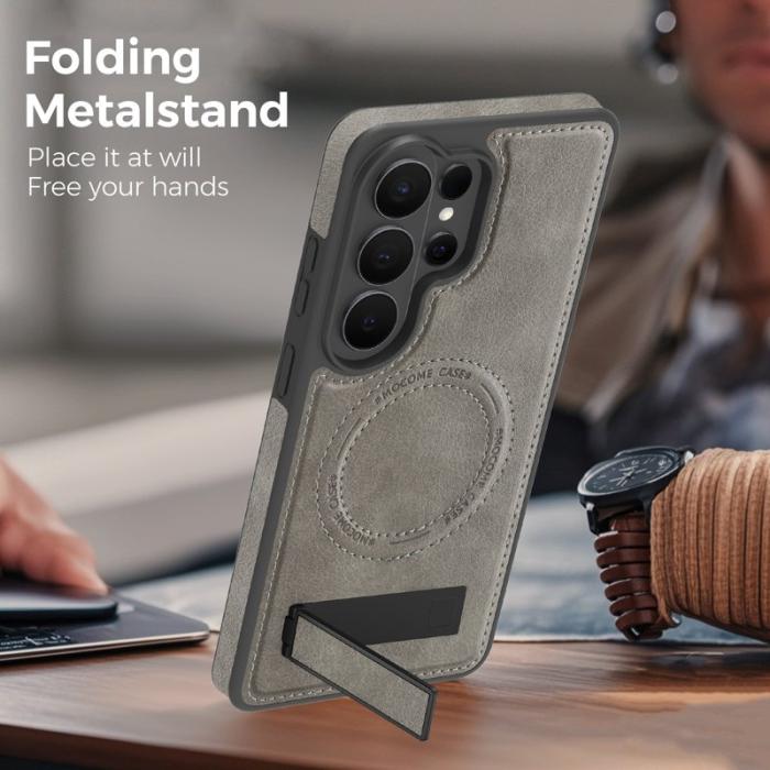 OEM - Mobilskal för Samsung Galaxy S26 Ultra Magnetiskt PC + TPU - Grå