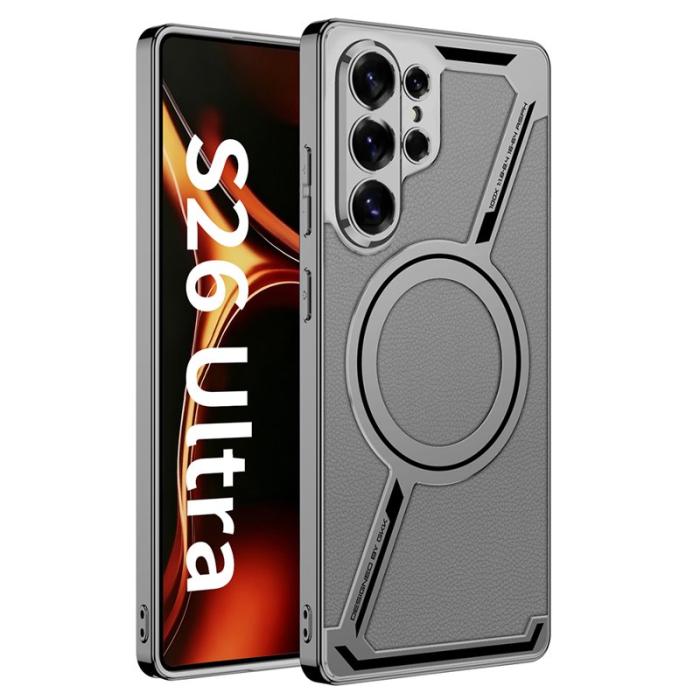 GKK - GKK Mobilskal för Samsung Galaxy S26 Ultra Magnetiskt PC + TPU - Grå