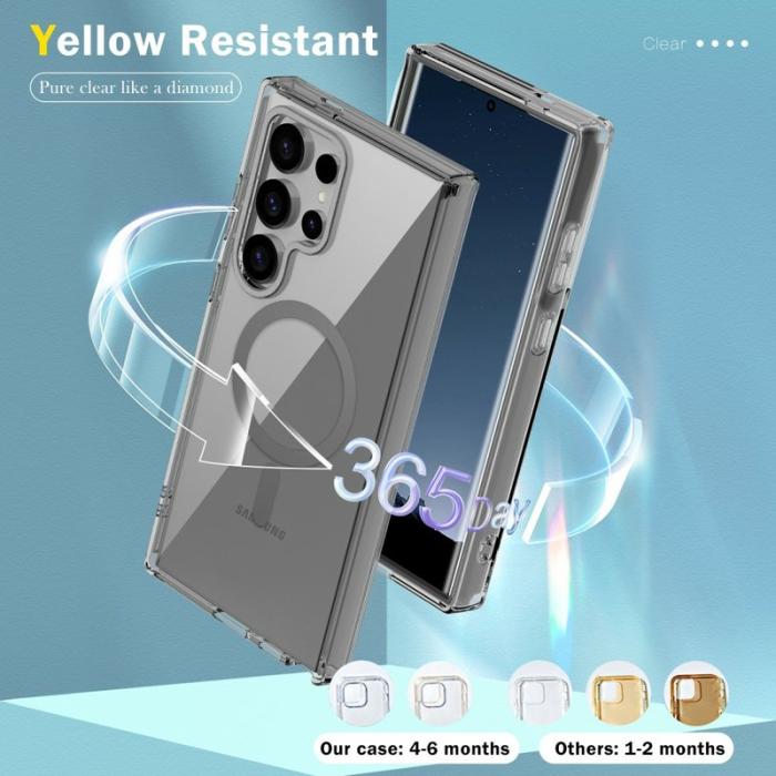 OEM - Mobilskal för Samsung Galaxy S26 Ultra Magnetiskt PC + TPU - Grå