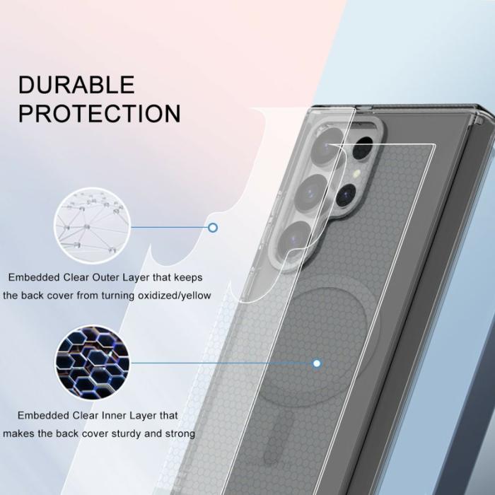 OEM - Mobilskal för Samsung Galaxy S26 Ultra Magnetiskt PC + TPU - Grå