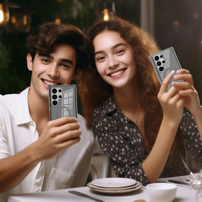 OEM - Mobilskal för Samsung Galaxy S26 Ultra Magnetiskt PC + TPU - Grå