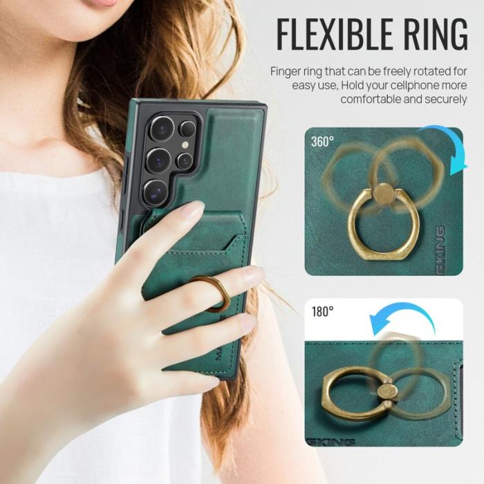 MAGKING - MAGKING Mobilskal för Samsung Galaxy S26 Ultra Magnetiskt PC + TPU - Grön