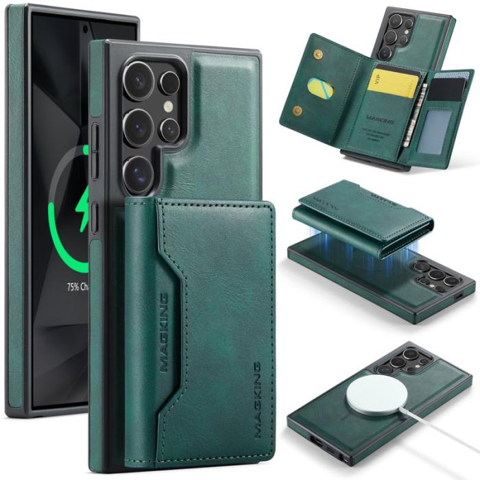 MAGKING - MAGKING Mobilskal för Samsung Galaxy S26 Ultra Magnetiskt PC + TPU - Grön
