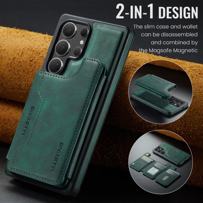 MAGKING - MAGKING Mobilskal för Samsung Galaxy S26 Ultra Magnetiskt PC + TPU - Grön