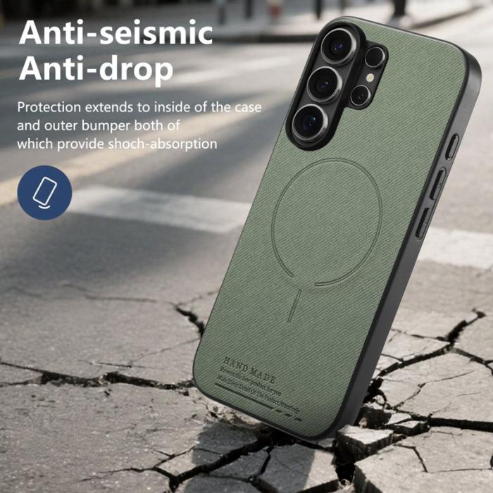 OEM - Mobilskal för Samsung Galaxy S26 Ultra Magnetiskt PC + TPU - Grön