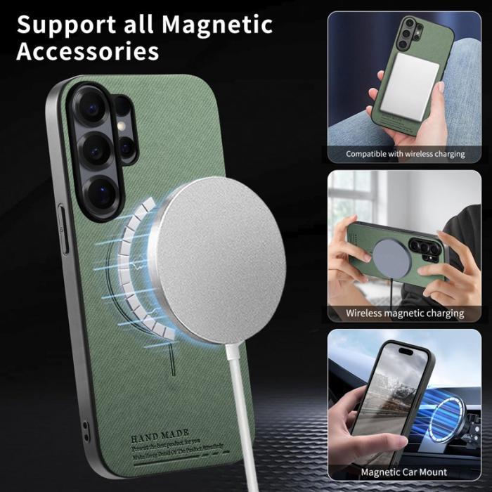 OEM - Mobilskal för Samsung Galaxy S26 Ultra Magnetiskt PC + TPU - Grön