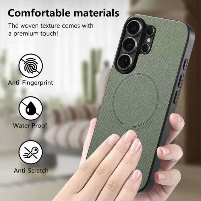 OEM - Mobilskal för Samsung Galaxy S26 Ultra Magnetiskt PC + TPU - Grön