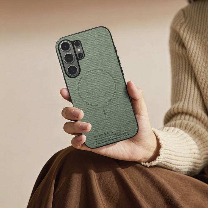 OEM - Mobilskal för Samsung Galaxy S26 Ultra Magnetiskt PC + TPU - Grön