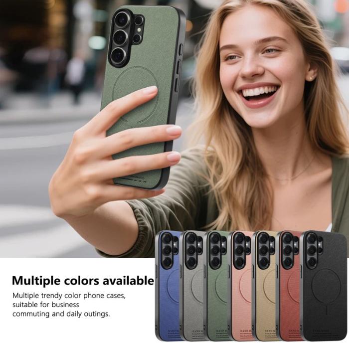 OEM - Mobilskal för Samsung Galaxy S26 Ultra Magnetiskt PC + TPU - Grön