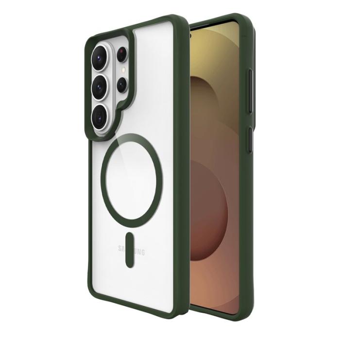 OEM - Mobilskal för Samsung Galaxy S26 Ultra Magnetiskt PC + TPU - Grön
