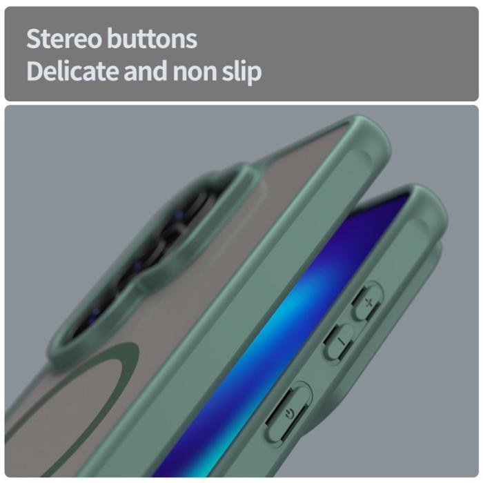 WANLONFENG - WANLONFENG Mobilskal för Samsung Galaxy S26 Ultra Magnetiskt PC + TPU - Grön