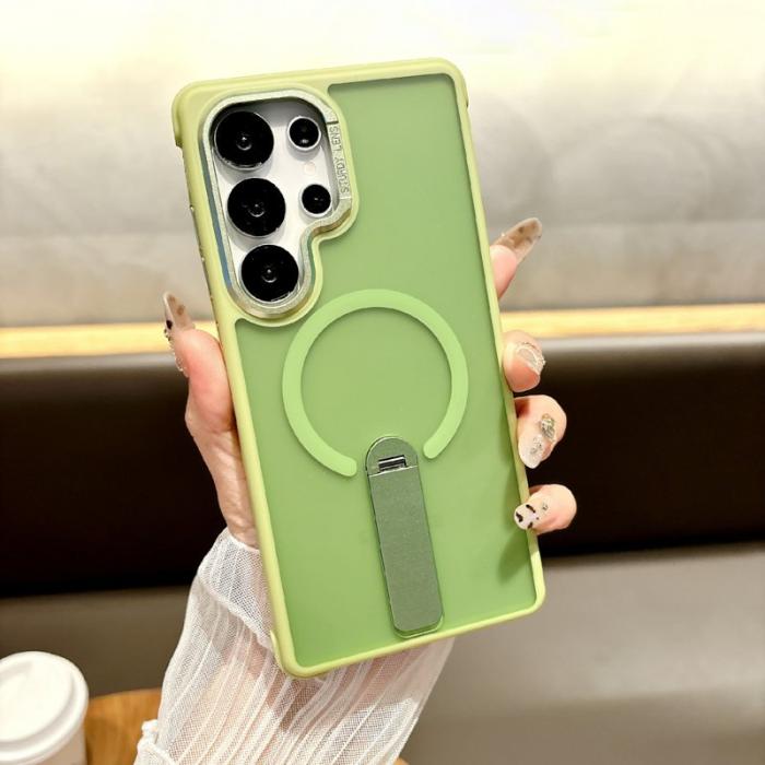 OEM - Mobilskal för Samsung Galaxy S26 Ultra Magnetiskt PC + TPU - Grön