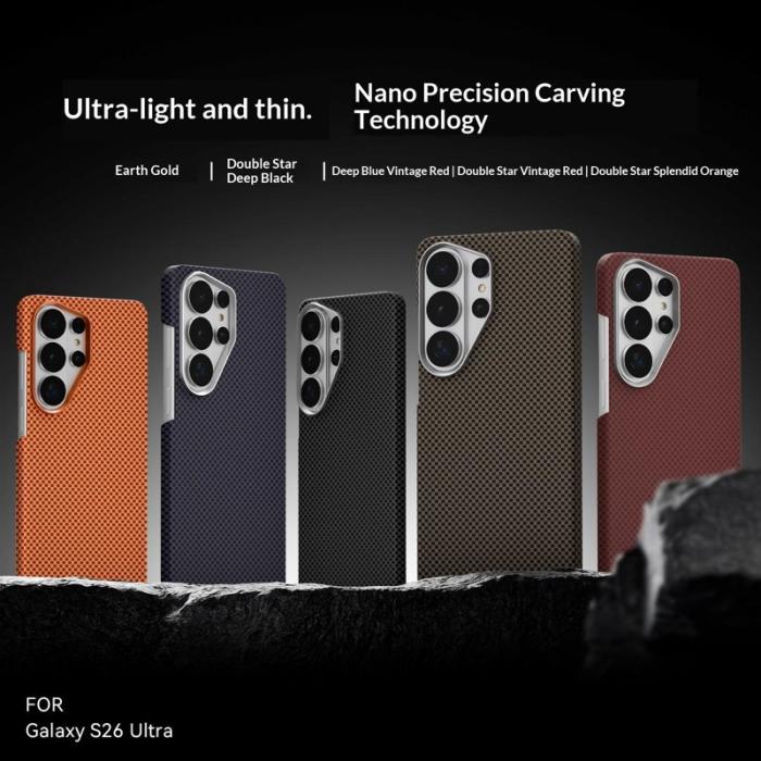 GKK - GKK Mobilskal för Samsung Galaxy S26 Ultra Magnetiskt PC + TPU - Guld