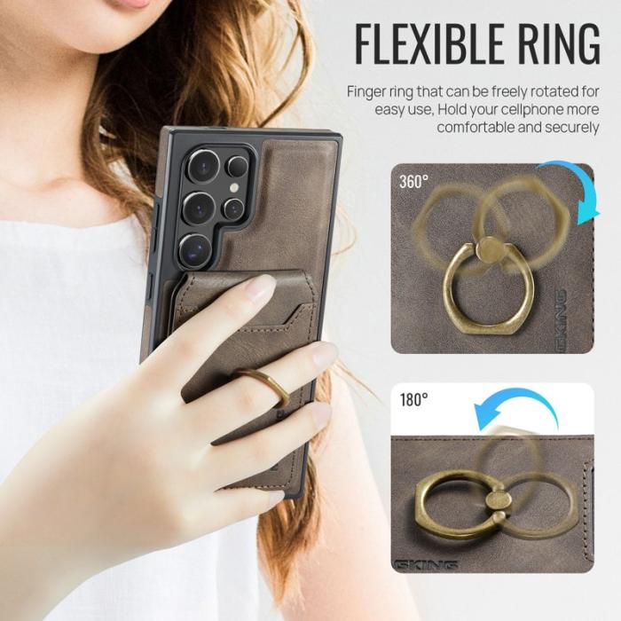 MAGKING - MAGKING Mobilskal för Samsung Galaxy S26 Ultra Magnetiskt PC + TPU - Kaffe