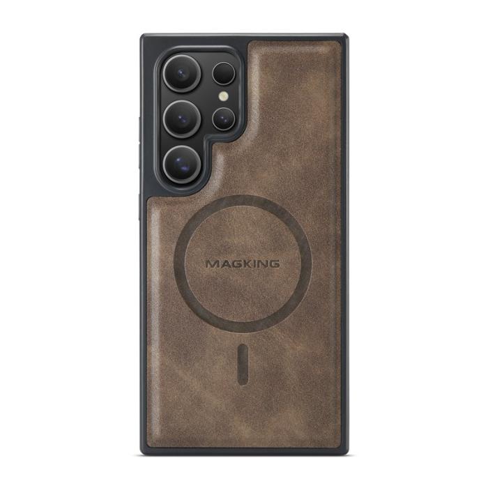 MAGKING - MAGKING Mobilskal för Samsung Galaxy S26 Ultra Magnetiskt PC + TPU - Kaffe