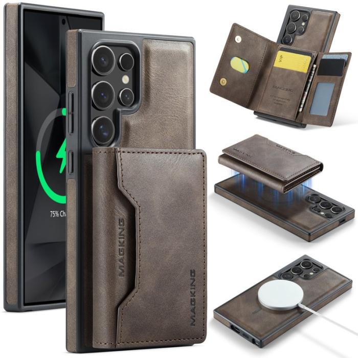 MAGKING - MAGKING Mobilskal för Samsung Galaxy S26 Ultra Magnetiskt PC + TPU - Kaffe