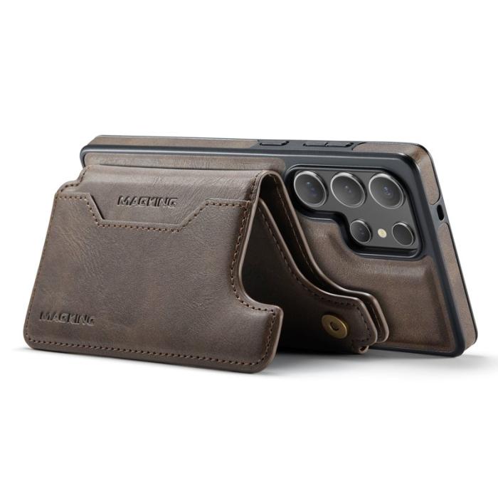 MAGKING - MAGKING Mobilskal för Samsung Galaxy S26 Ultra Magnetiskt PC + TPU - Kaffe