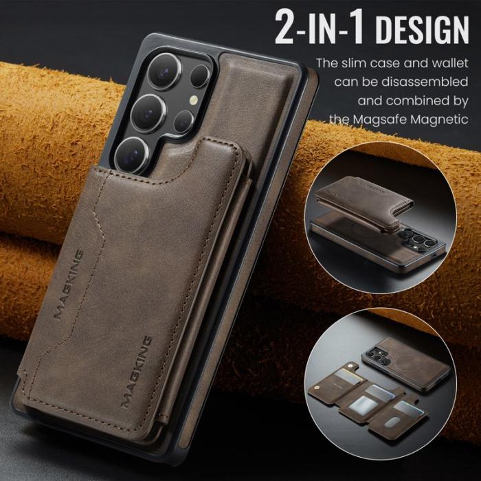 MAGKING - MAGKING Mobilskal för Samsung Galaxy S26 Ultra Magnetiskt PC + TPU - Kaffe