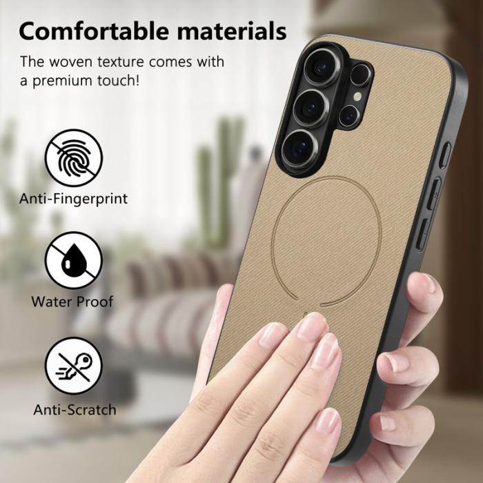 OEM - Mobilskal för Samsung Galaxy S26 Ultra Magnetiskt PC + TPU - Khaki