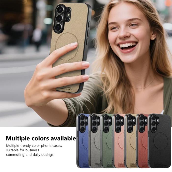 OEM - Mobilskal för Samsung Galaxy S26 Ultra Magnetiskt PC + TPU - Khaki