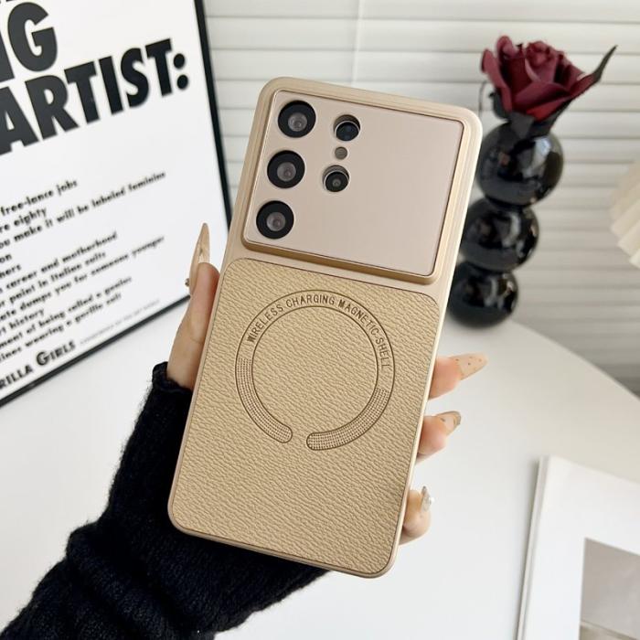 OEM - Mobilskal för Samsung Galaxy S26 Ultra Magnetiskt PC + TPU - Khaki