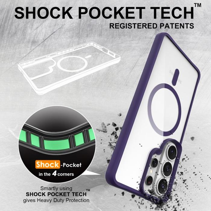 OEM - Mobilskal för Samsung Galaxy S26 Ultra Magnetiskt PC + TPU - Lila