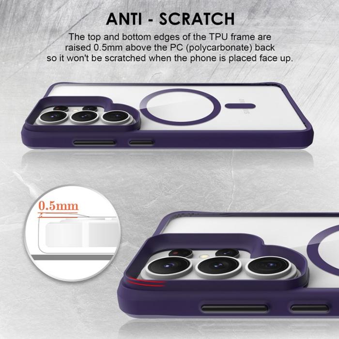 OEM - Mobilskal för Samsung Galaxy S26 Ultra Magnetiskt PC + TPU - Lila