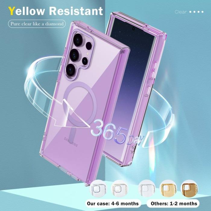 OEM - Mobilskal för Samsung Galaxy S26 Ultra Magnetiskt PC + TPU - Ljuslila