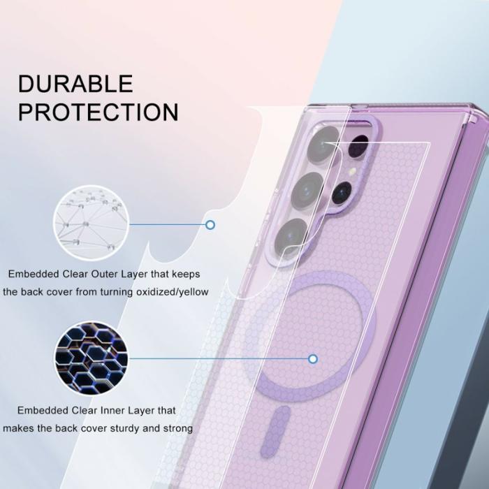 OEM - Mobilskal för Samsung Galaxy S26 Ultra Magnetiskt PC + TPU - Ljuslila