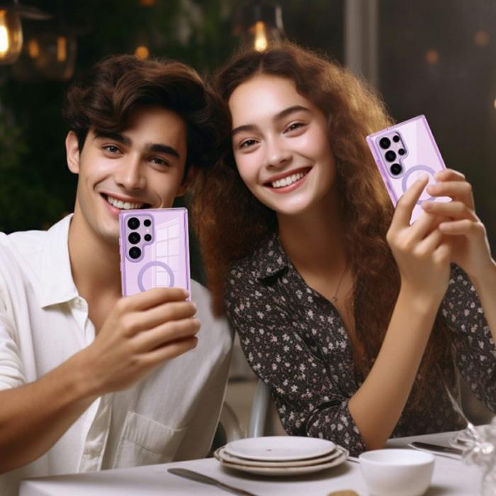 OEM - Mobilskal för Samsung Galaxy S26 Ultra Magnetiskt PC + TPU - Ljuslila